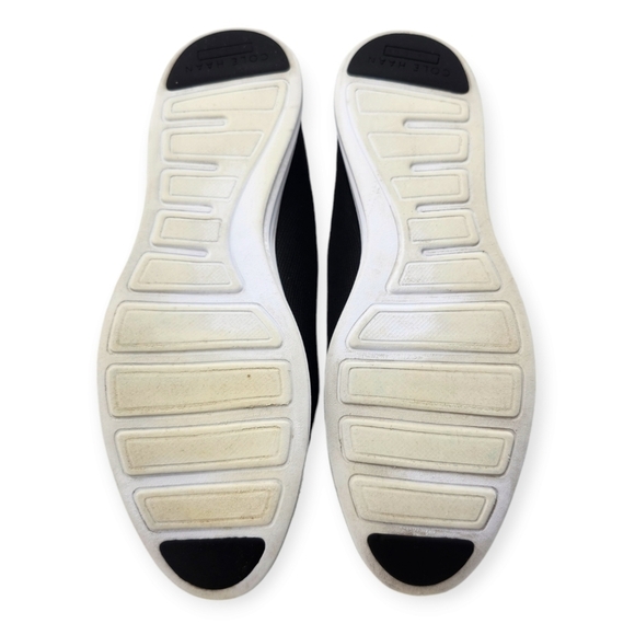 Cole Haan Grand Black Stitchlite Knit & Leather Lace-Up Wingtip Oxford  Sneakers - Picture 9 of 9